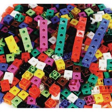 Childcraft Linking Cubes, 0.75", Assorted Colors, Set of 100   552684790